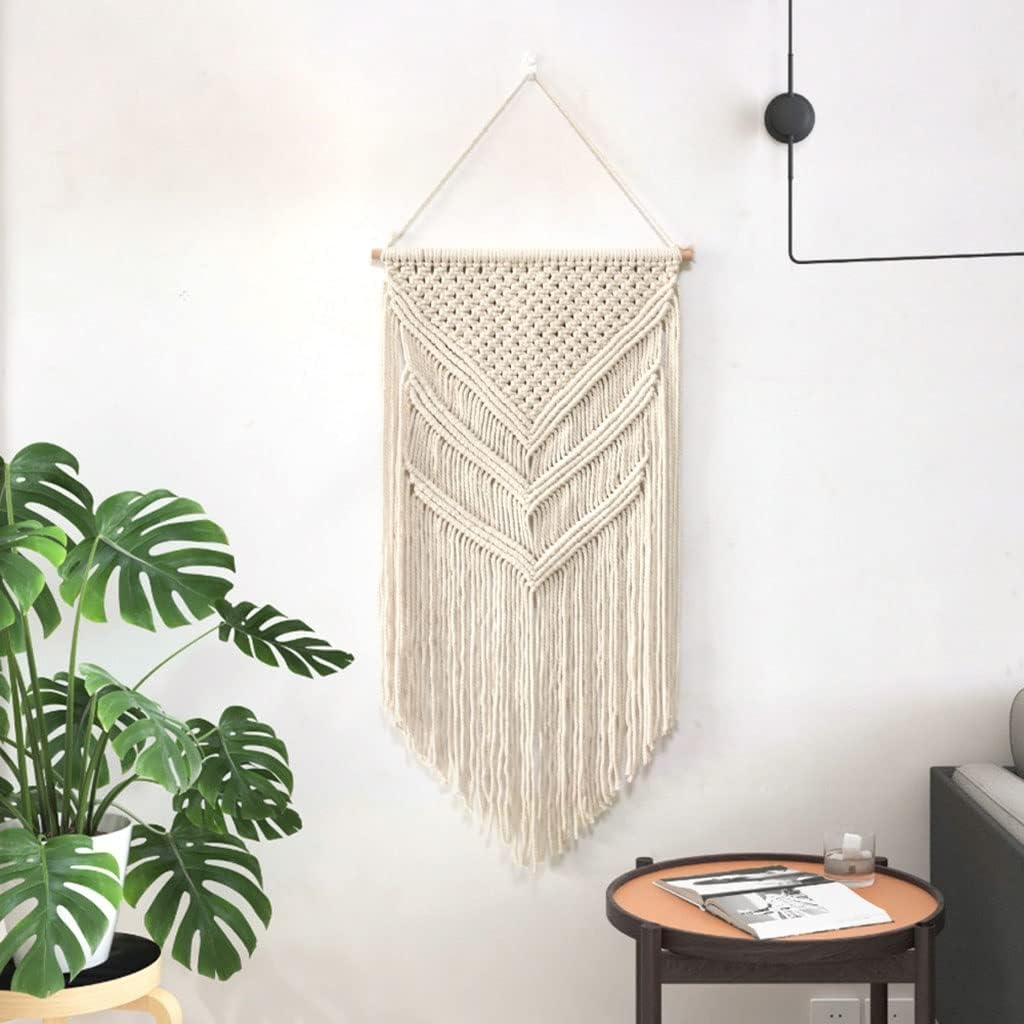Simple Hand‑Woven Macrame Wall Tapestry Decor