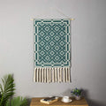 Dark‑Green Boho Macrame Wall Tapestry Decor