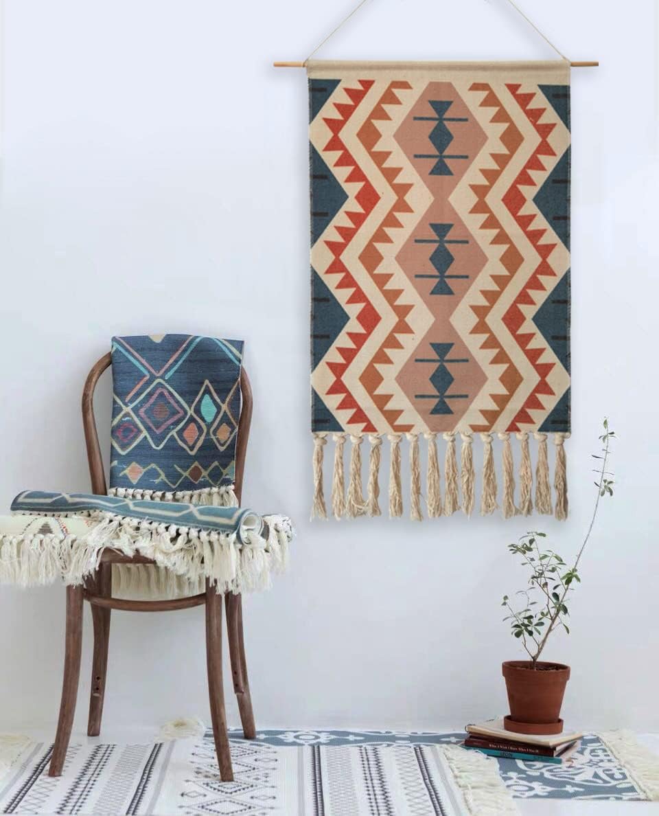 Boho Geometric Macrame Wall Tapestry Decor