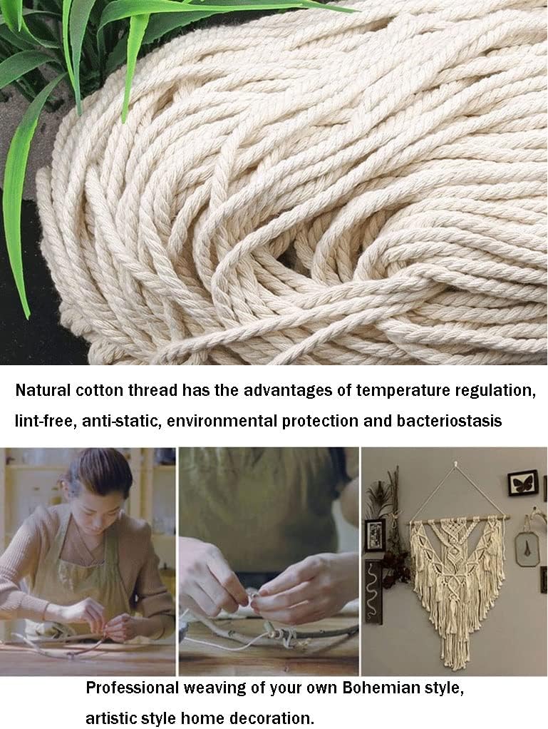 Simple Hand‑Woven Macrame Wall Tapestry Decor