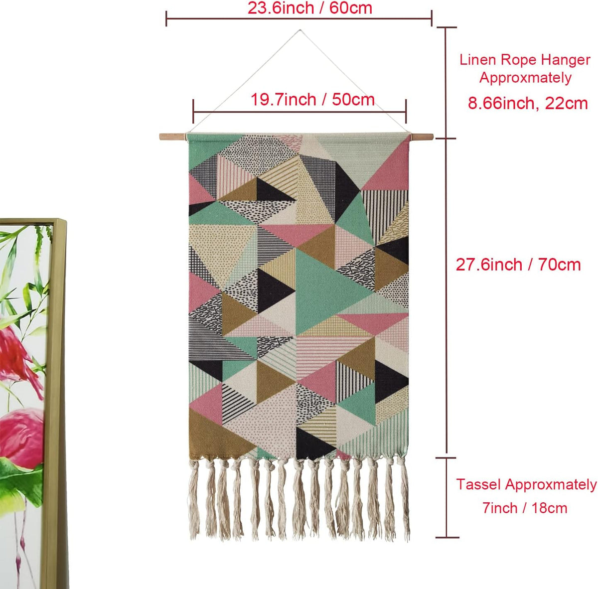 Boho Cotton Macrame Wall Tapestry Hanging Decor