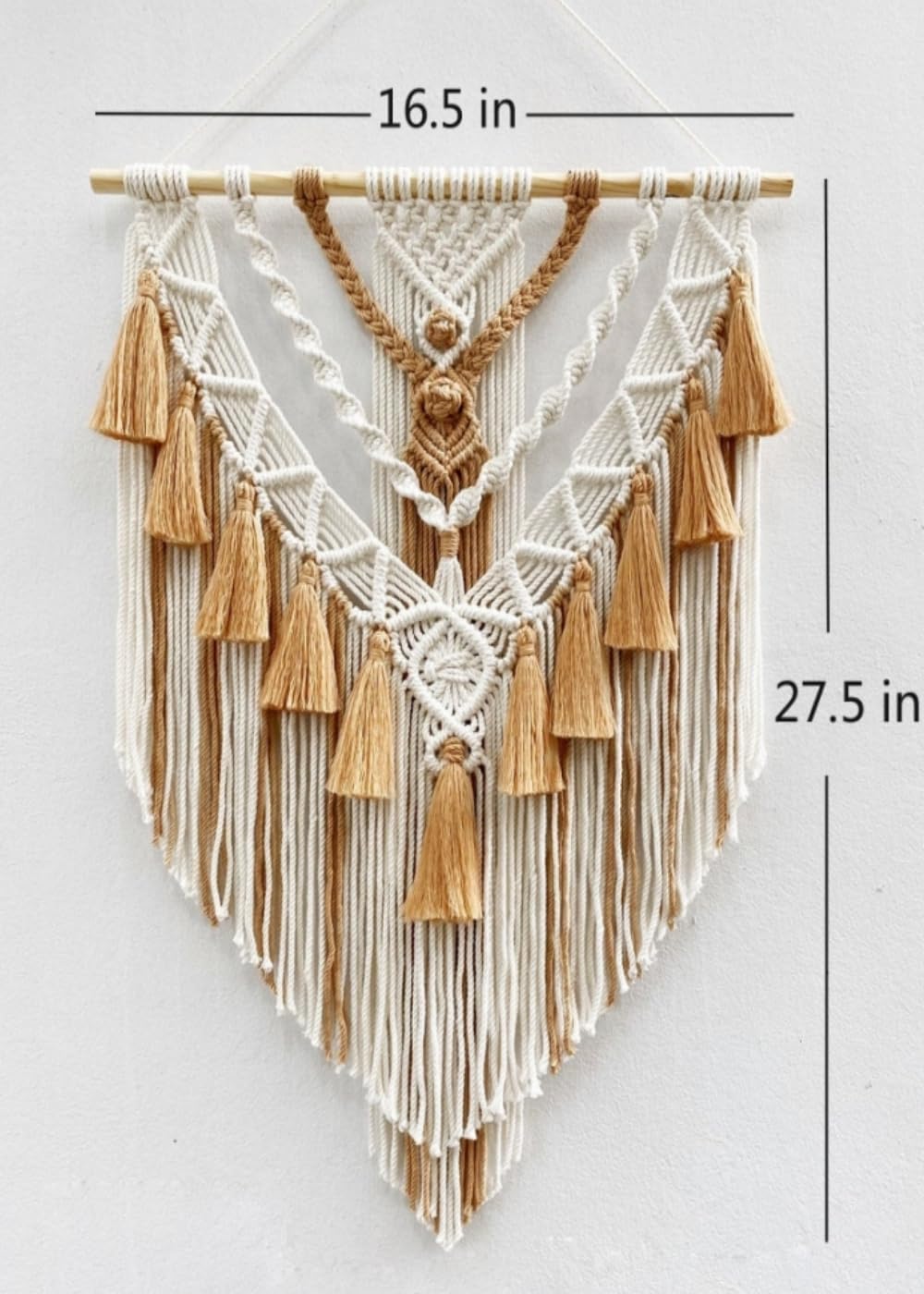 Brown Tassel Macrame Wall Hanging