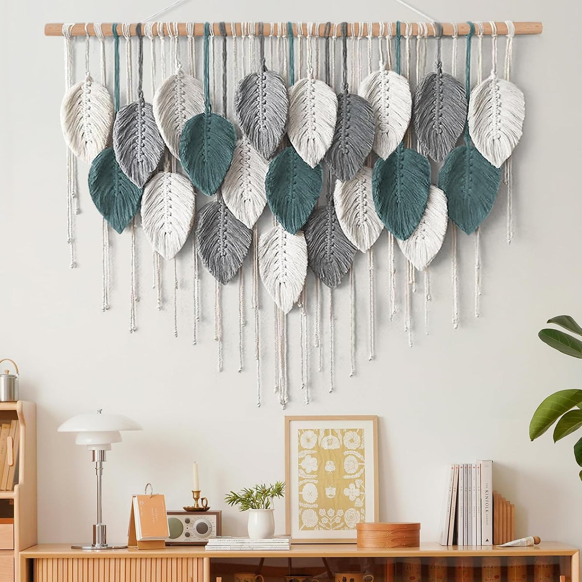Boho Leaf Handmade Large Macrame Wall Decor