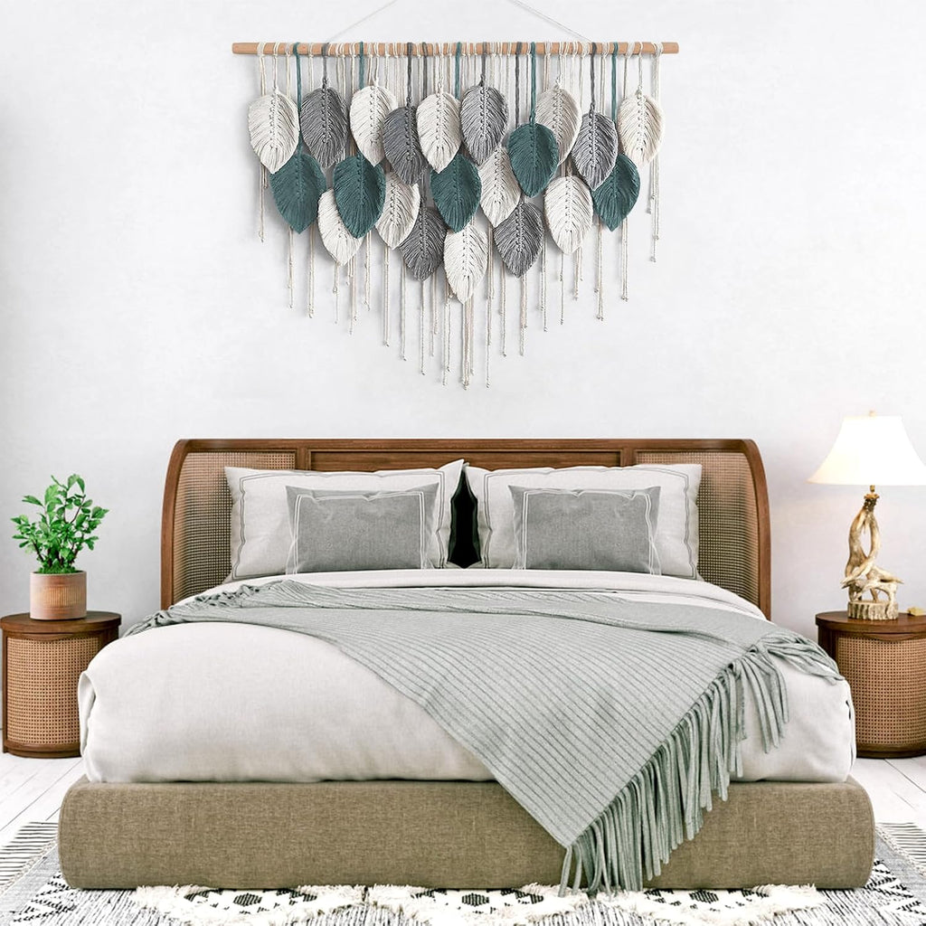Boho Leaf Handmade Large Macrame Wall Decor
