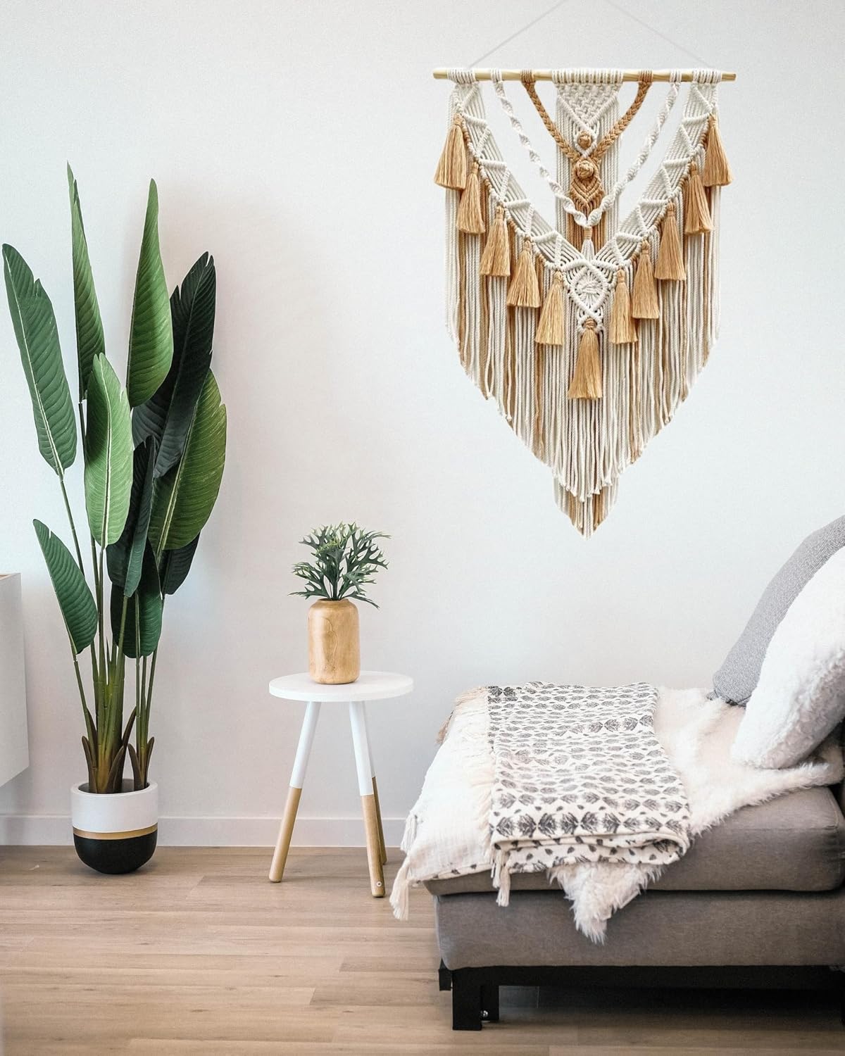 Brown Tassel Macrame Wall Hanging