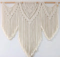 Beige Boho Large Geometric Macrame Wall Decor