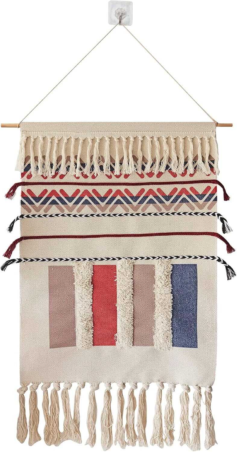 Boho Macrame Woven Wall Hanging Tapestry Art