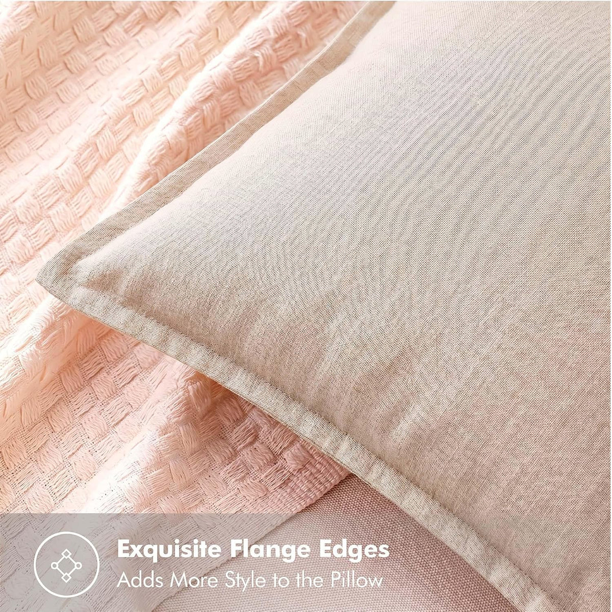 Natural Linen Cotton Pillow Cover Set