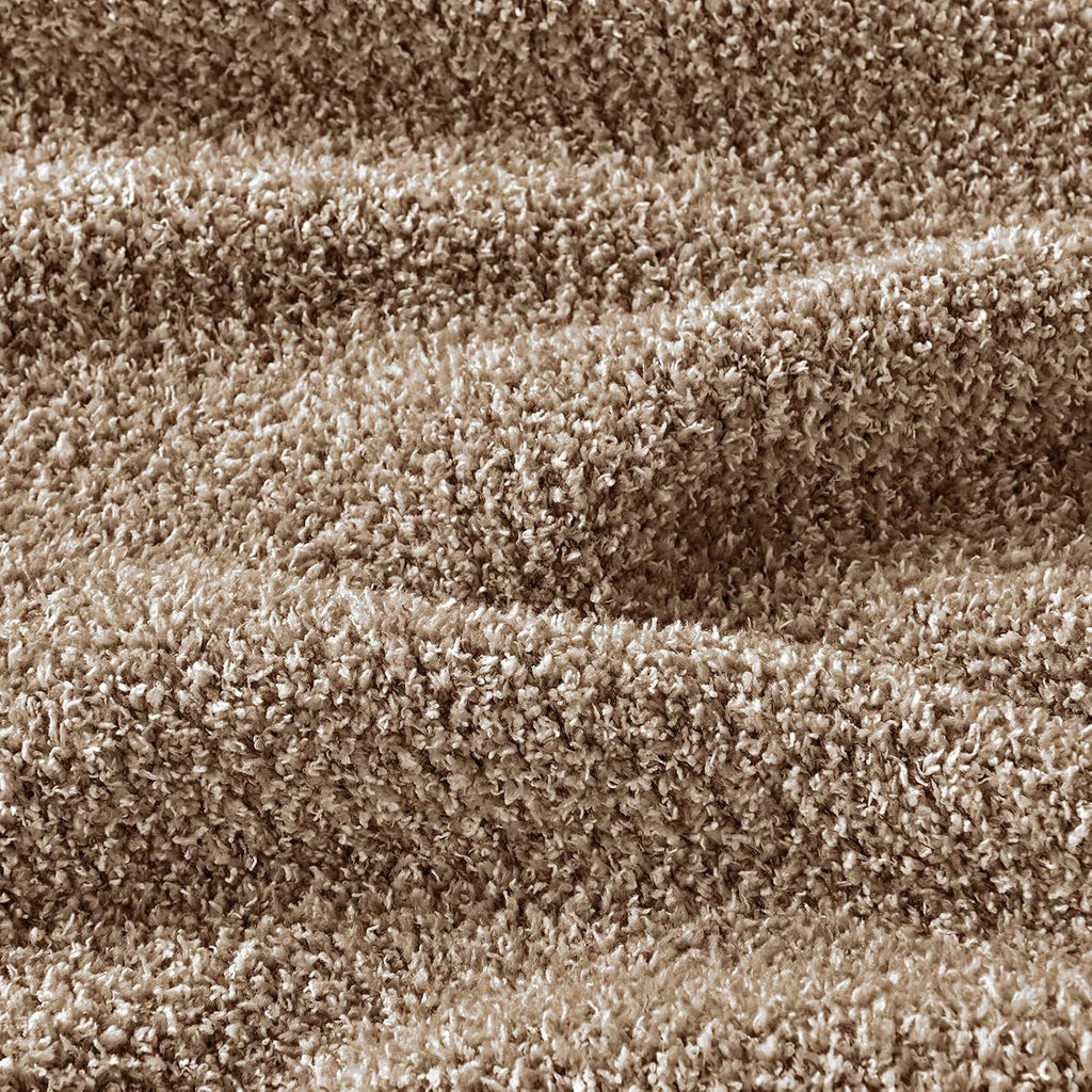 Brown‑White Reversible Knitted Throw Blanket